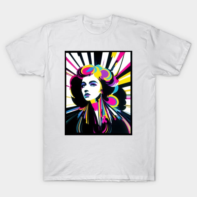 Pop The Art #1 - Bold Portrait T-Shirt by MonkeyButlerDesigns